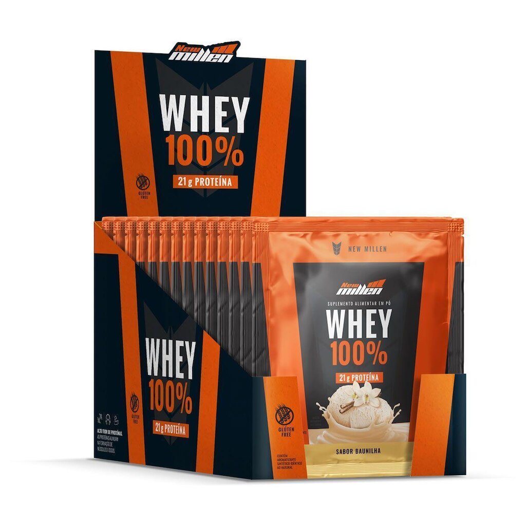 Isolate Protein Zero Lactose - 15 Sachês de 30g Baunilha - New Millen