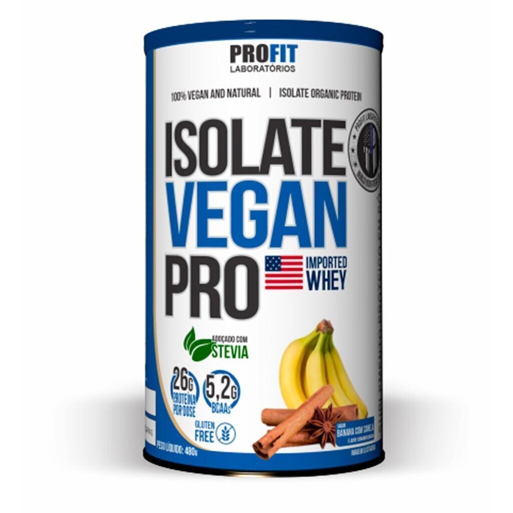 Isolate Vegan Pro 480g Banana com Canela - Profit