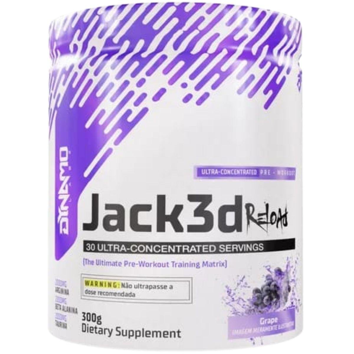Jack 3D Reload 300g Sabor Uva Dynamo