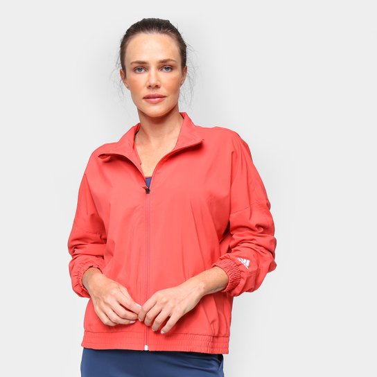 Jaqueta Adidas Badge of Sport Feminina - Vermelho+Branco é ruim? Jaqueta Adidas Badge of Sport Feminina - Vermelho+Branco é boa?