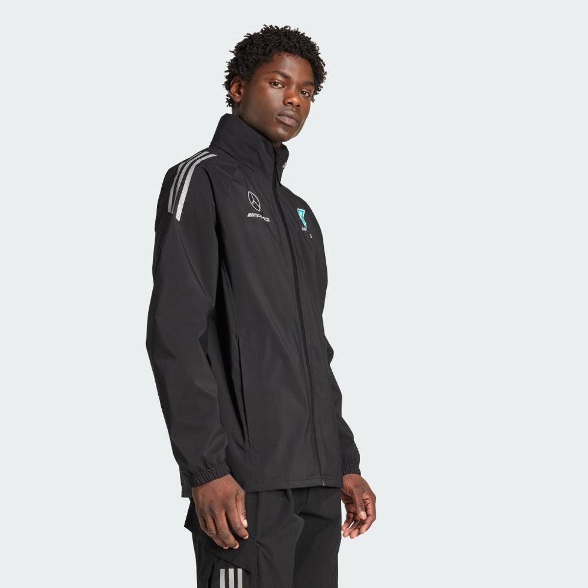 Jaqueta Adidas Chuva Mercedes Amg Petronas Fórmula 1 Team Mechanic