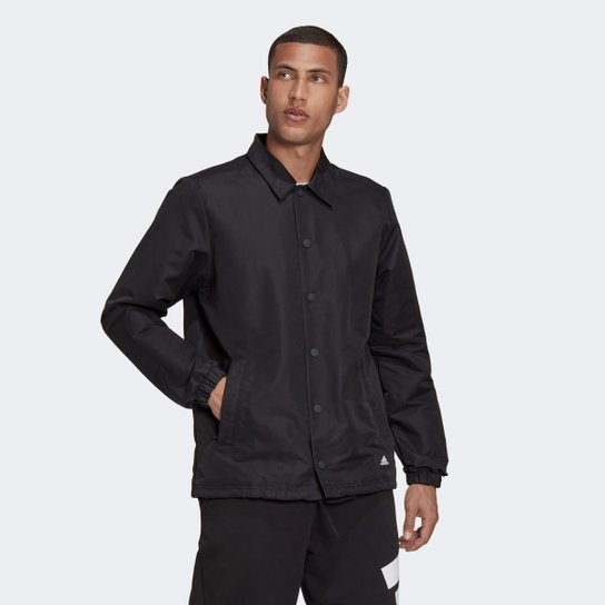 Jaqueta Adidas Coach Sporswaer Future Icons Masculina - Preto Menor preço em Jaqueta Adidas Coach Sporswaer Future Icons Masculina - Preto