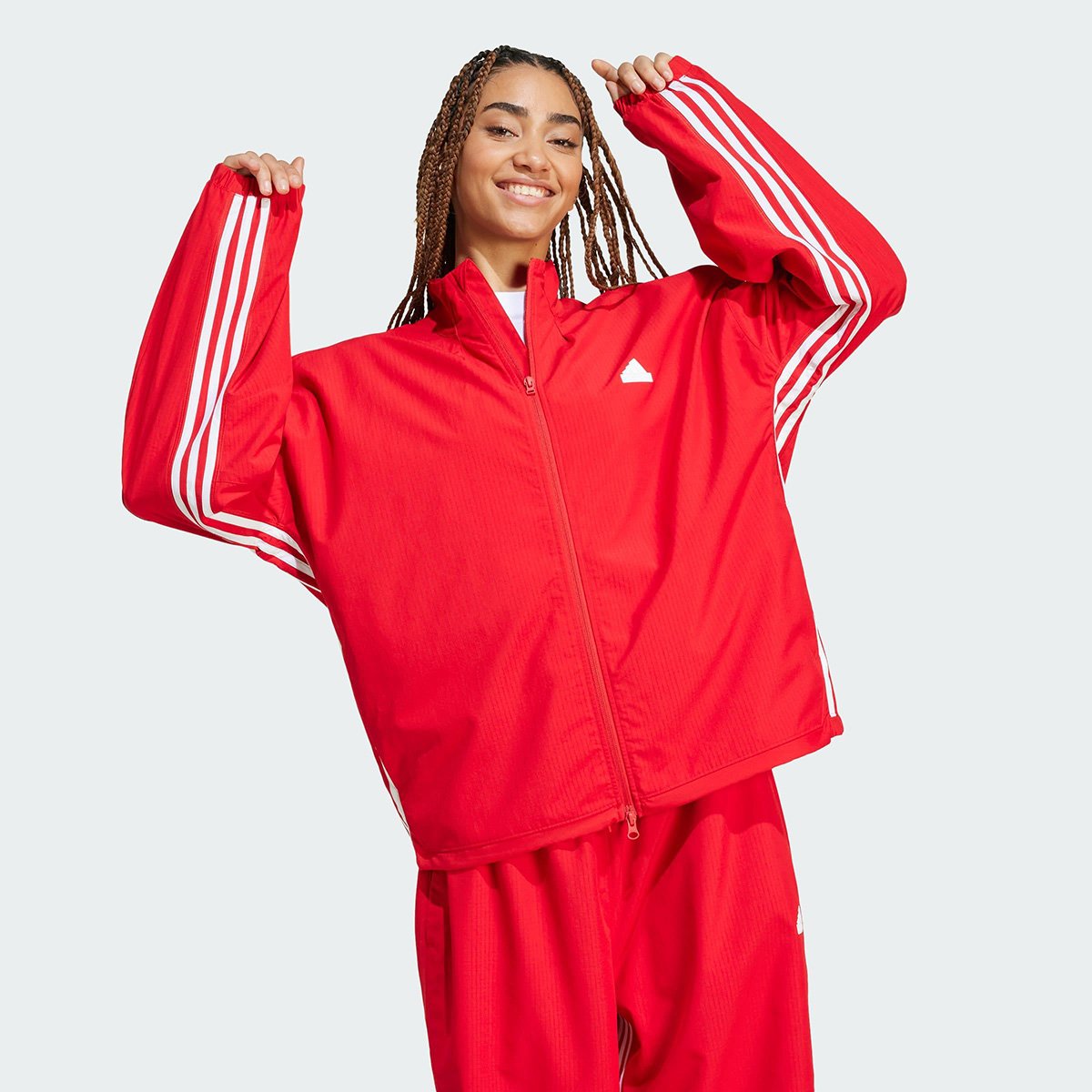 Jaqueta Adidas Express Dance Feminina Vermelho+Branco Netshoes