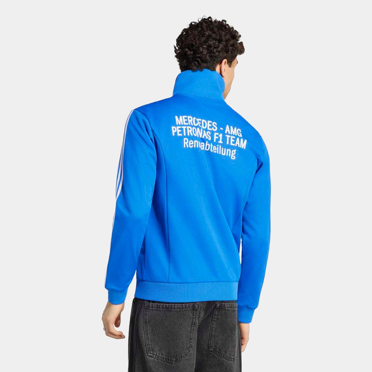 Jaqueta Adidas Mercedes Amg Petronas Blue Wonder Masculina - Azul+