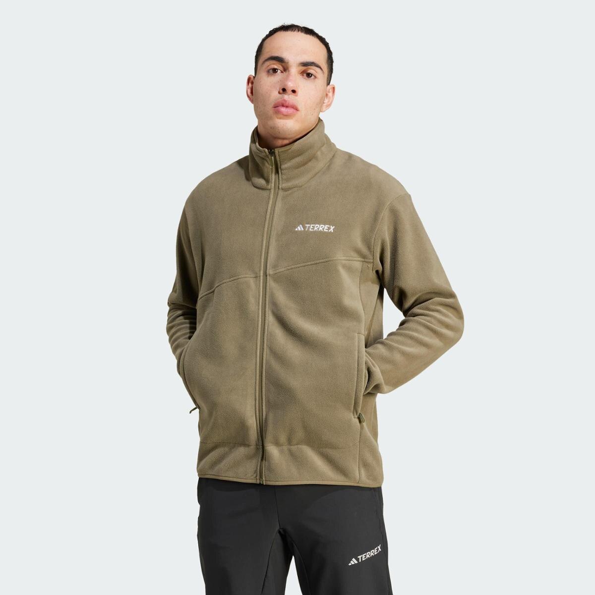 Jaqueta Adidas MT FZ Fleece Masculina - Verde | Netshoes