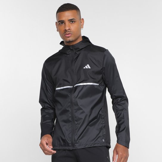 Jaqueta Adidas Own The Run Masculina - Preto Menor preço em Jaqueta Adidas Own The Run Masculina - Preto