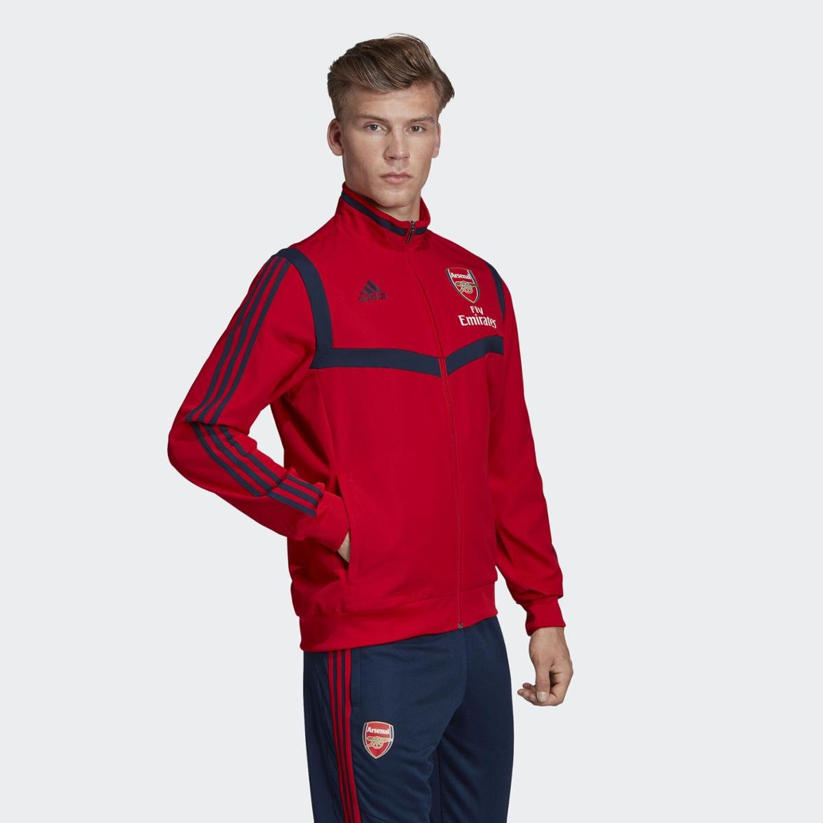 Jaqueta Adidas PréJogo Arsenal Masculina - Vermelho | Netshoes