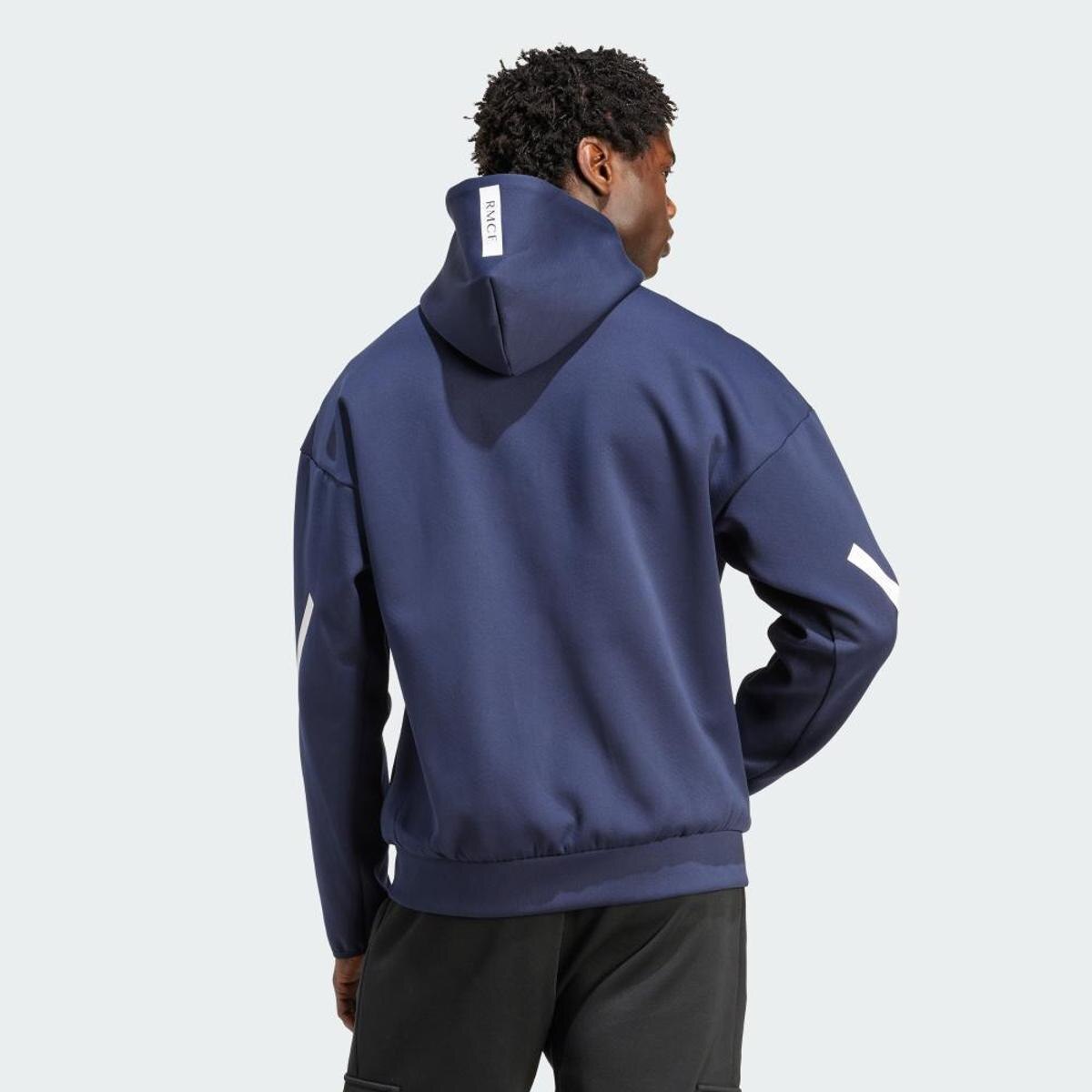 Jaqueta Adidas Real Madrid Z.N.E. Hino Masculina - Azul Royal+Azul