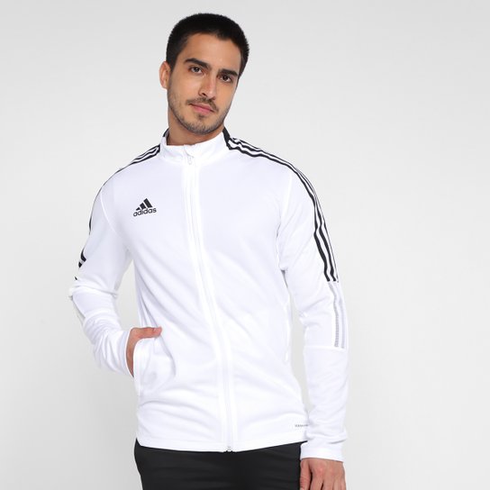 Jaqueta Adidas Tiro 21 Masculina - Branco Menor preço em Jaqueta Adidas Tiro 21 Masculina - Branco