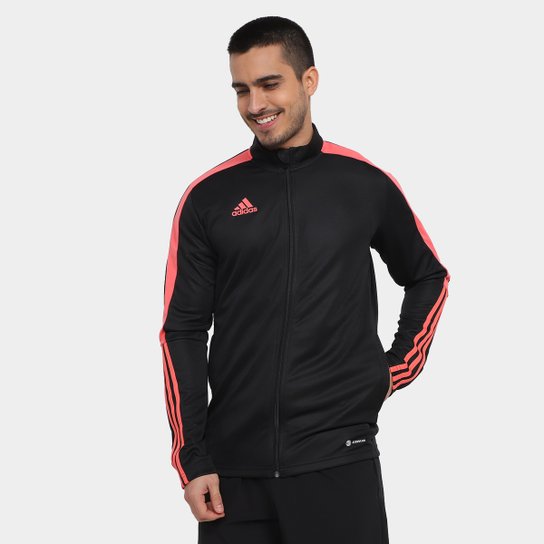 Jaqueta Adidas Tiro Essentials Masculina - Preto+Laranja é ruim? Jaqueta Adidas Tiro Essentials Masculina - Preto+Laranja é boa?