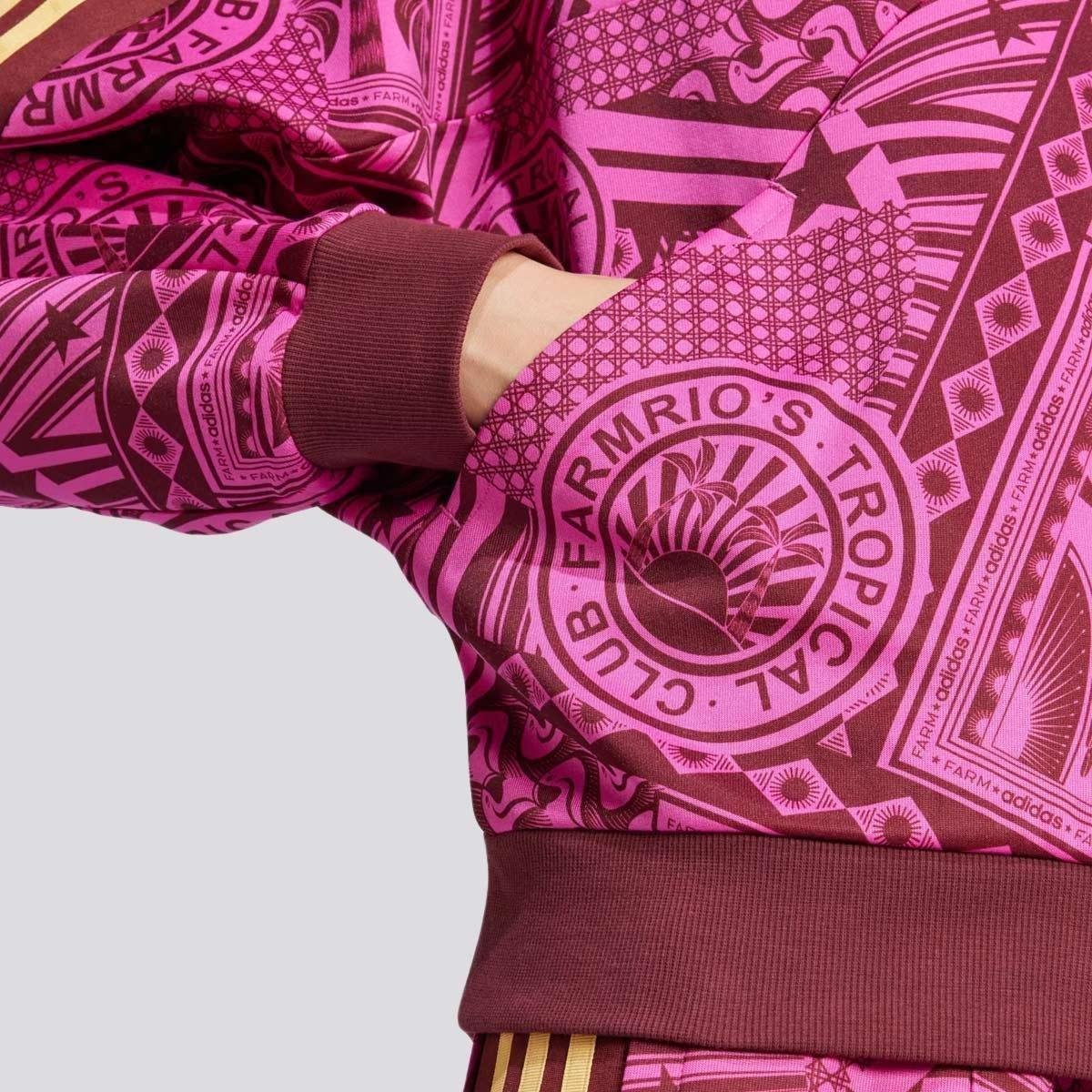 Firebird Jaqueta Adidas Farm Rosa Adidas X FARM Rio Jardineto