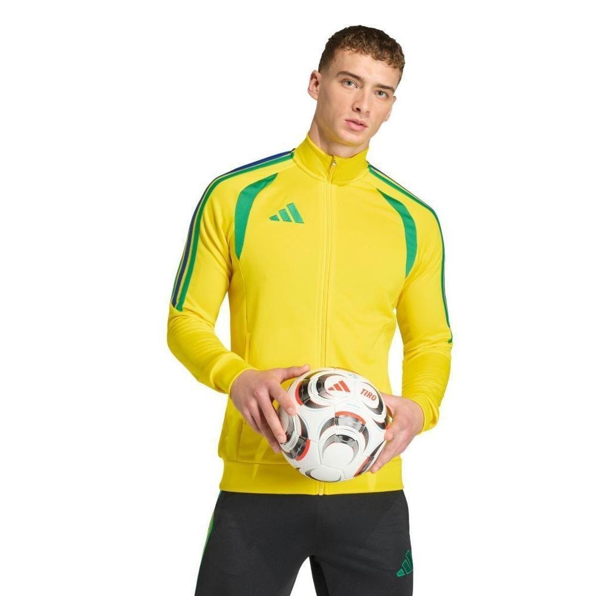 Jaqueta Adidas Treino Tiro 26 League - Amarelo+Verde | Netshoes