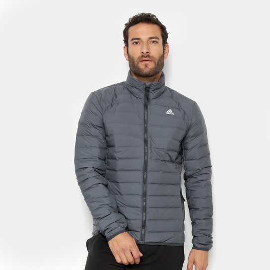 Jaqueta Adidas Varilite Soft J Masculina - Chumbo Menor preço em Jaqueta Adidas Varilite Soft J Masculina - Chumbo