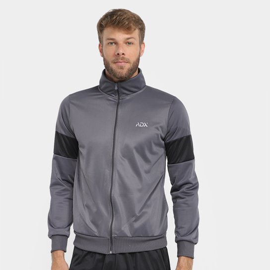 Jaqueta ADX Gola Alta Masculina - Chumbo Menor preço em Jaqueta ADX Gola Alta Masculina - Chumbo