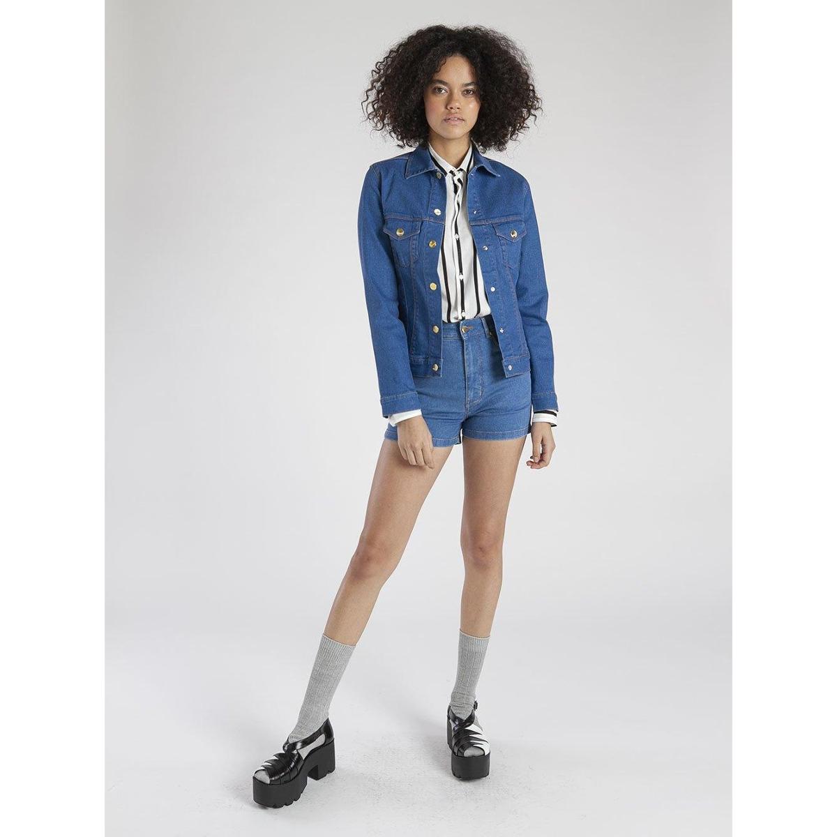 jaqueta feminina azul royal