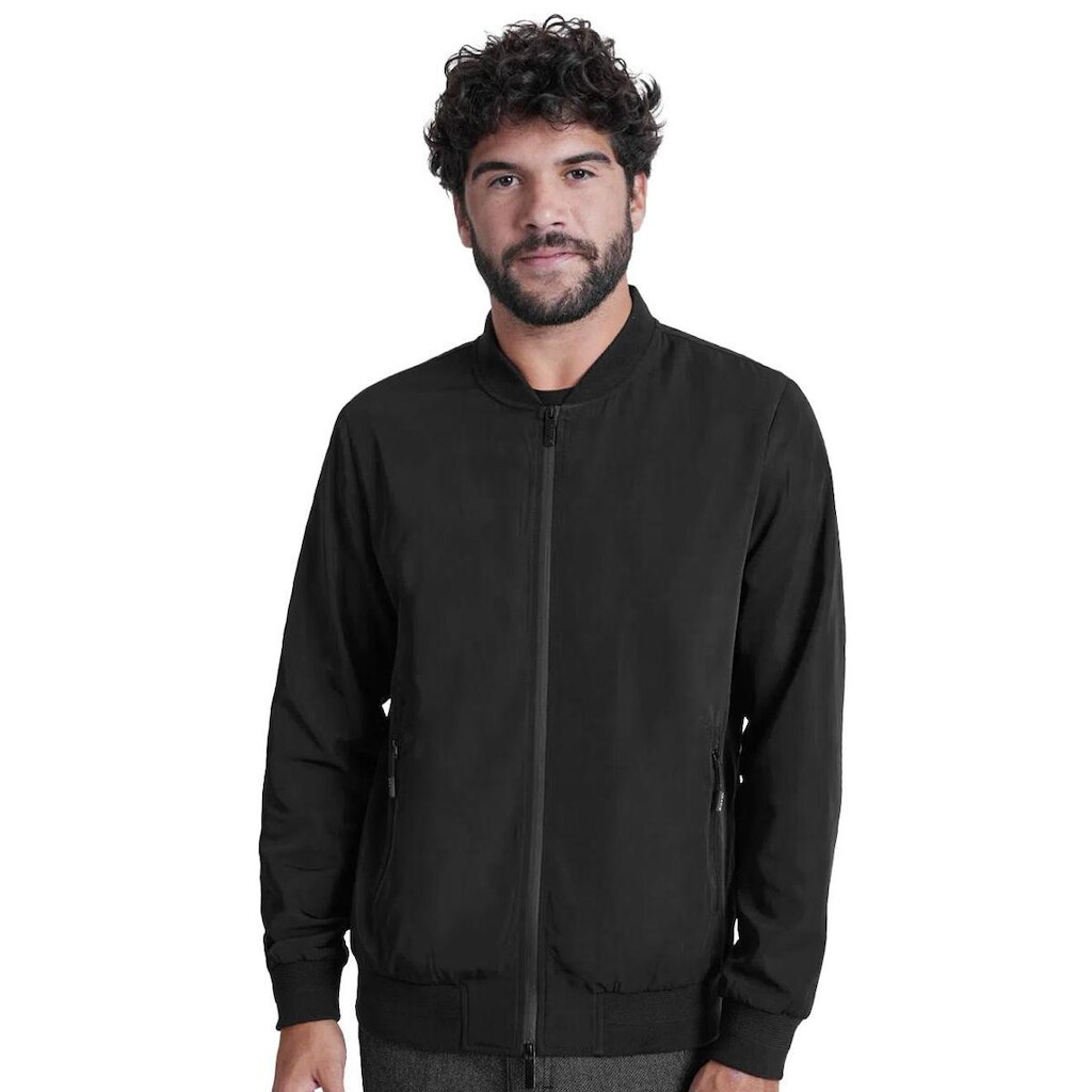 Jaqueta Aramis Masculina Nylon Bomber Liquid Repeller Preta