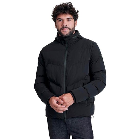 Jaqueta Aramis Puffer Capuz Retratil Masculino - Preto Menor preço em Jaqueta Aramis Puffer Capuz Retratil Masculino - Preto