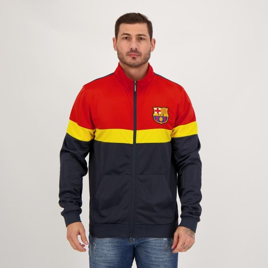 Jaqueta Barcelona Helanca Marinho e Vermelha - Azul+Marinho é ruim? Jaqueta Barcelona Helanca Marinho e Vermelha - Azul+Marinho é boa?