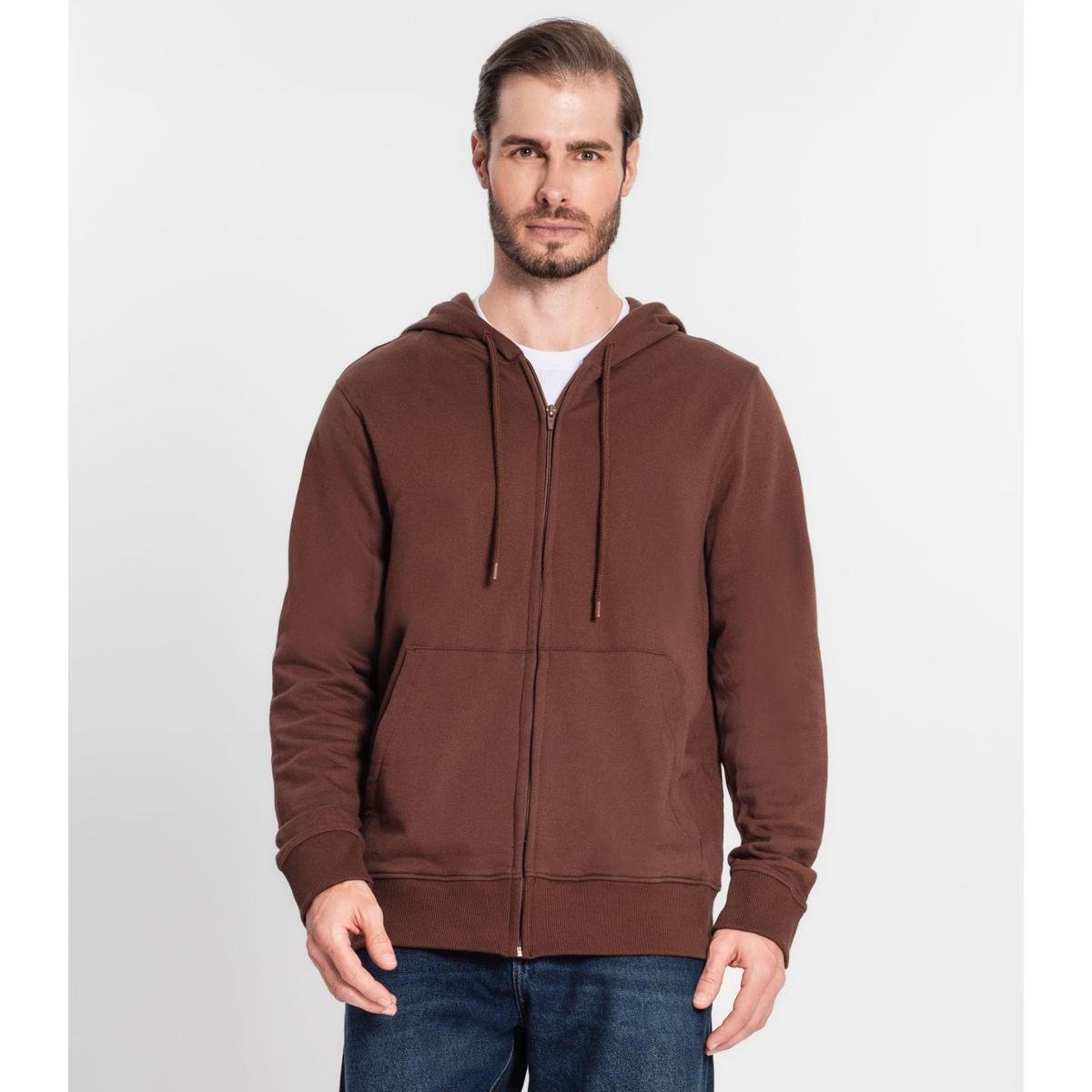 Jaqueta Básica Masculina Rovitex Marrom Marrom Netshoes