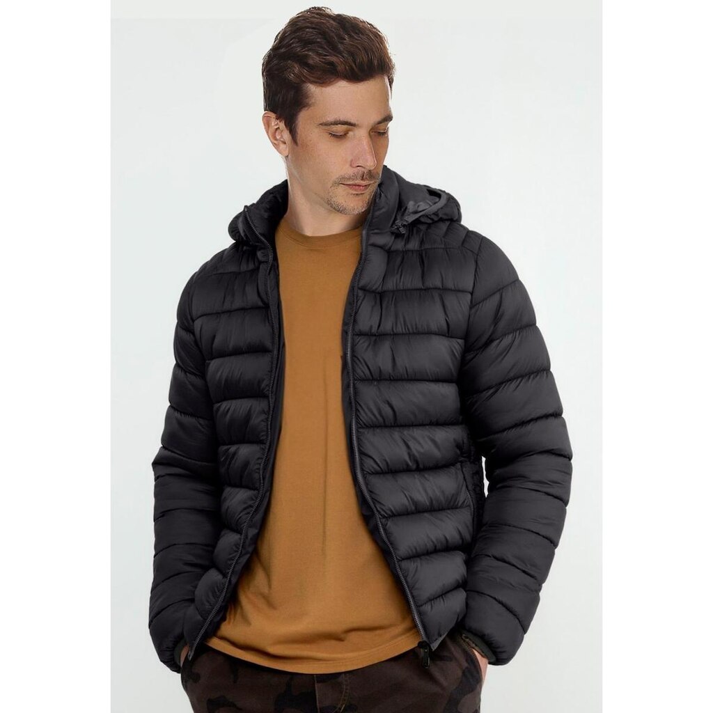 Jaqueta Becker Puffer WA Nylon Bolsos e Capuz Masculino