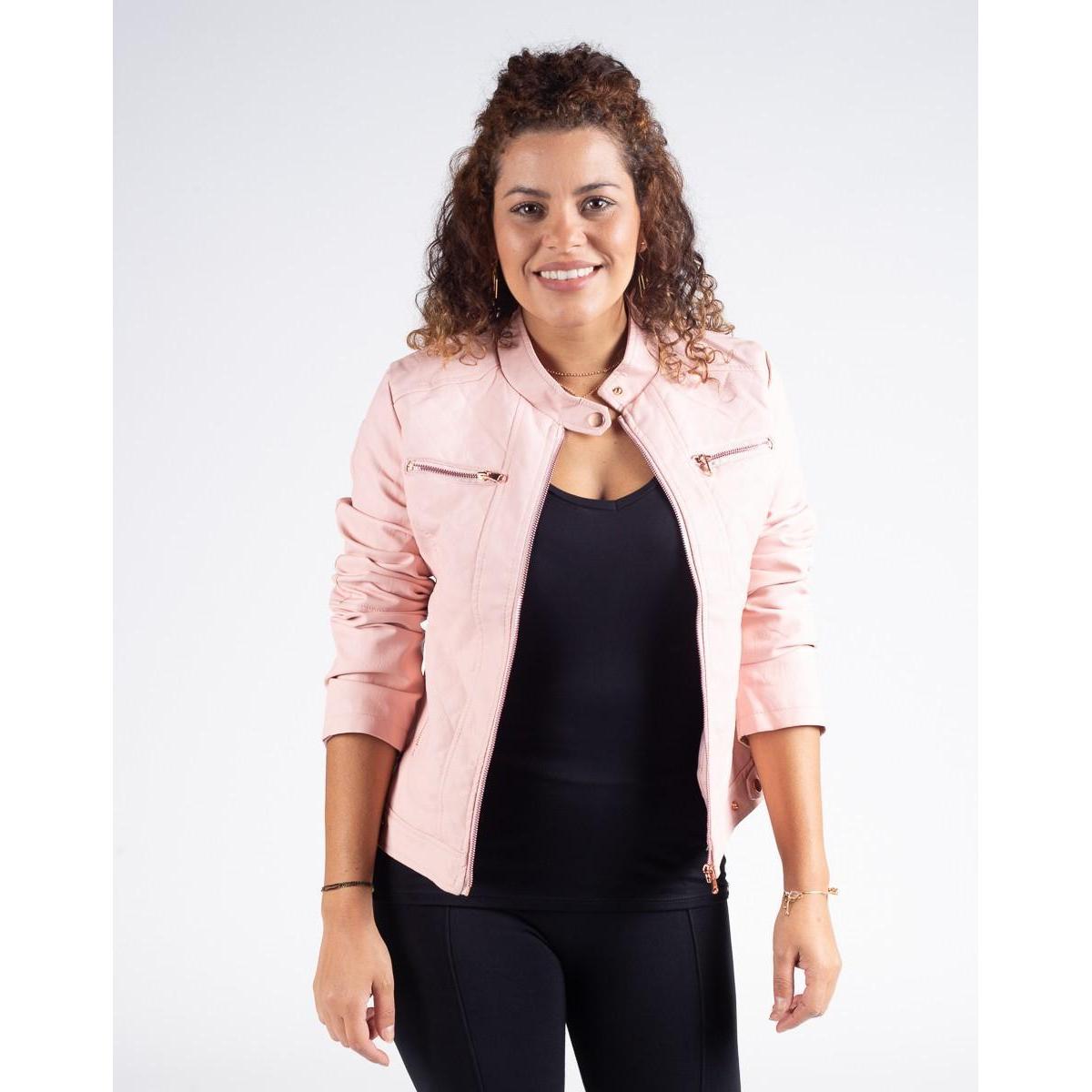 jaqueta feminina corino