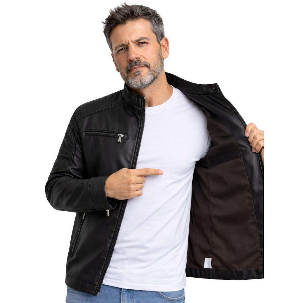 Jaqueta Biker em Couro PU