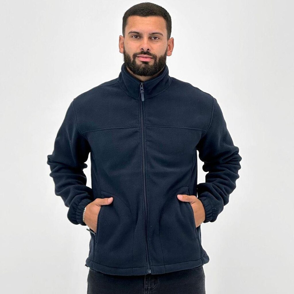 Jaqueta Blue Bay Soft com Zíper Masculina