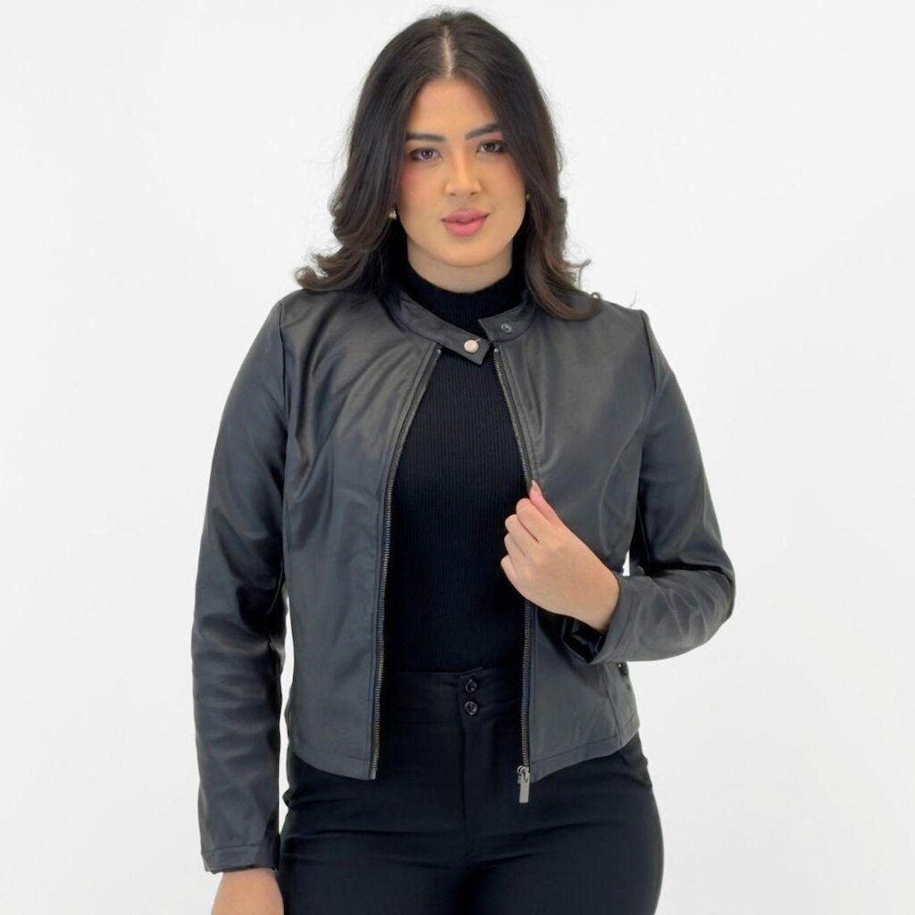Jaqueta Blue Rose em P.u Feminina