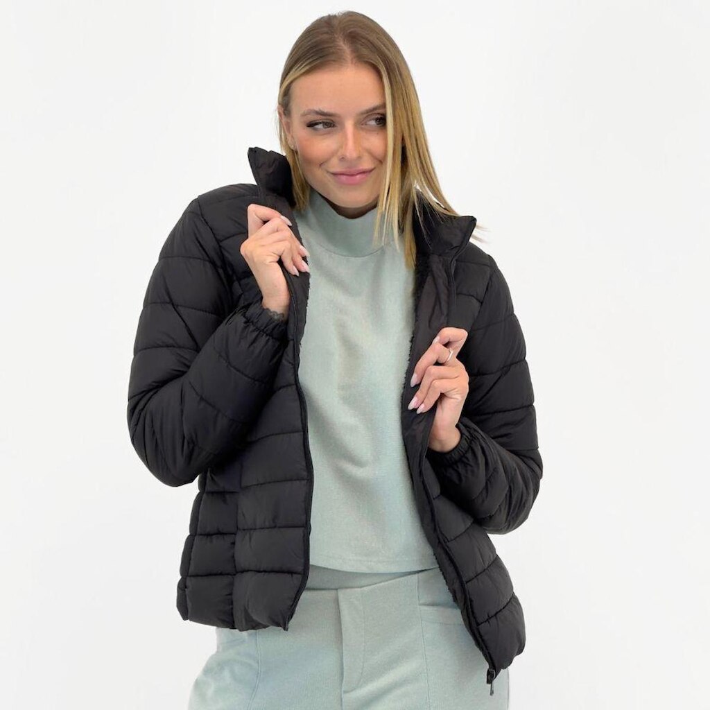 Jaqueta Blue Rose Nylon Puffer Feminina