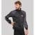 Jaqueta Blusa Corinthians Trilobal Masculina Oficial Licenciada Com Escudo Emblema Logo Bordado - Preto+Chumbo