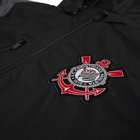 Jaqueta Bobojaco Corinthians 2023 Masculina Preto Netshoes