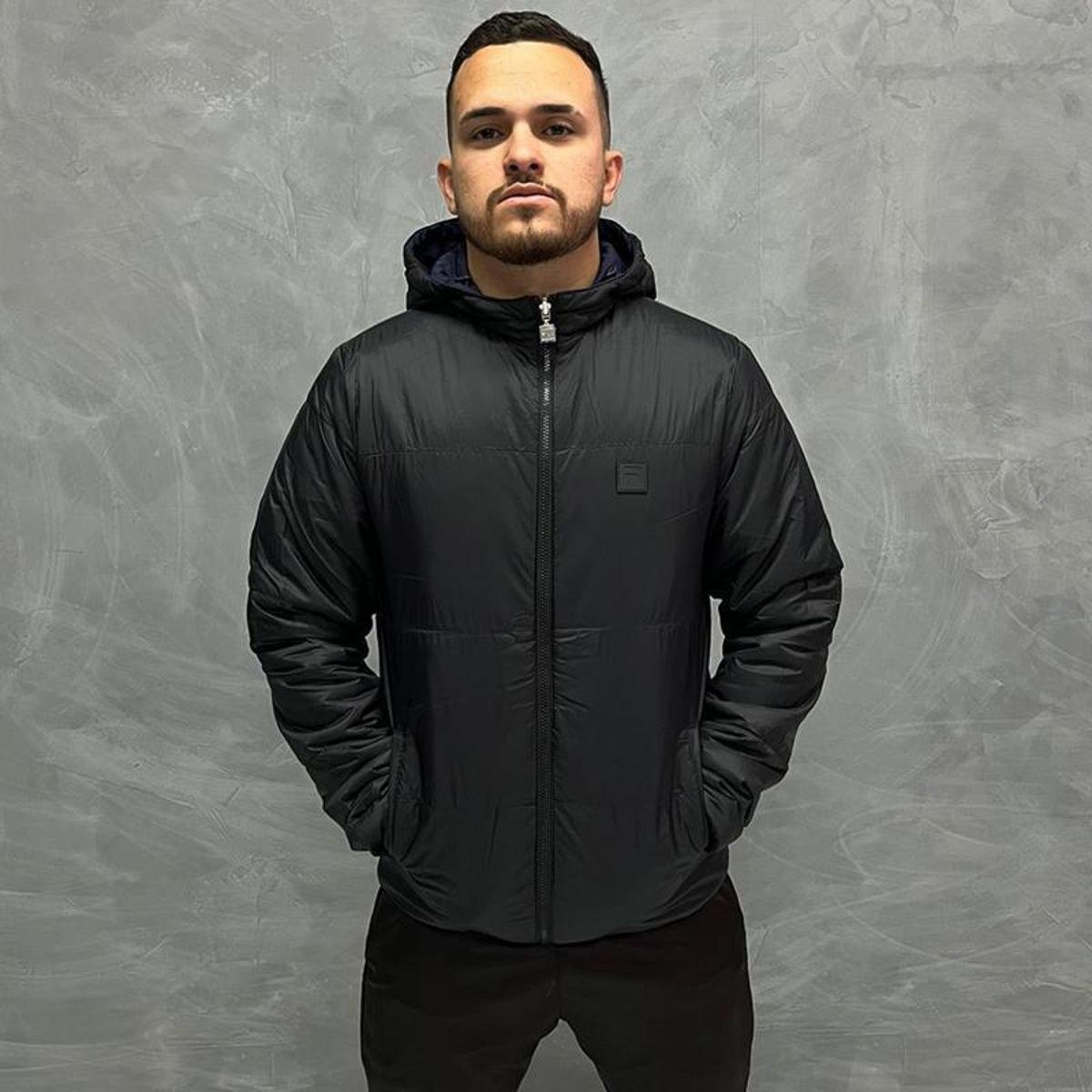 Jaqueta Bobojaco Fila Padded Double Face Menor preço em Jaqueta Bobojaco Fila Padded Double Face