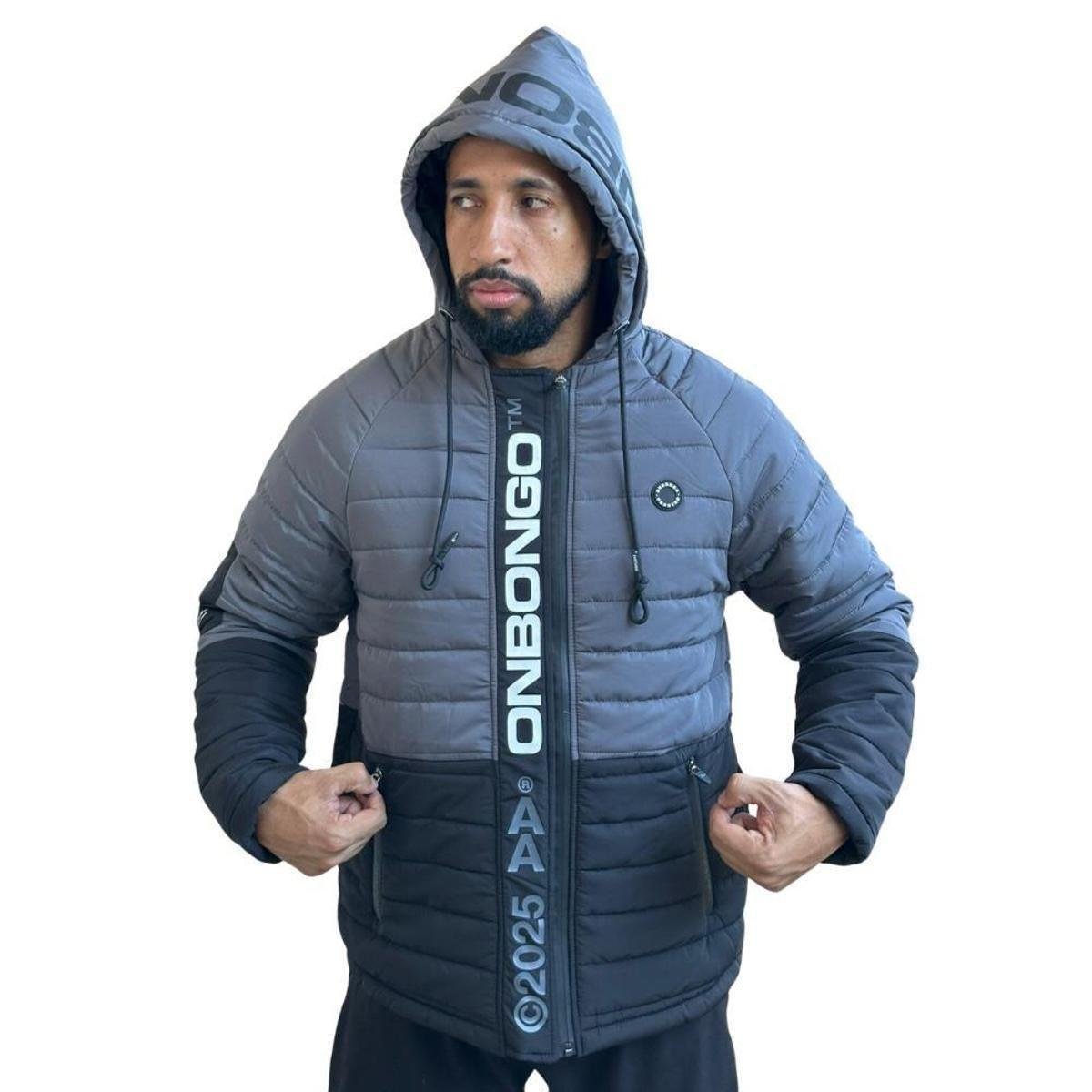 Jaqueta Bobojaco Onbongo Preta/Cinza ON014