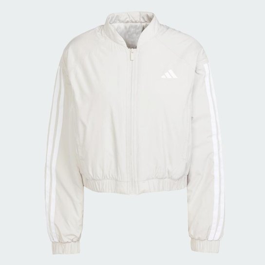 Jaqueta Bomber Cropped Isolamento Essentials Três Listras