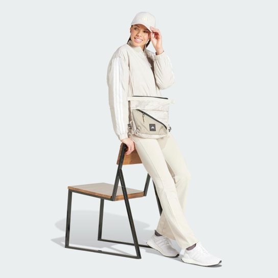 Jaqueta Bomber Cropped Isolamento Essentials Três Listras