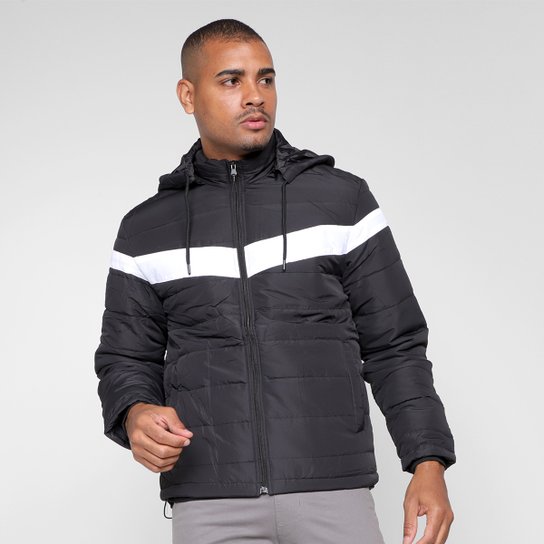 Jaqueta Bomber Giorgio Bianco C/ Capuz Removível Masculina - Preto Menor preço em Jaqueta Bomber Giorgio Bianco C/ Capuz Removível Masculina - Preto
