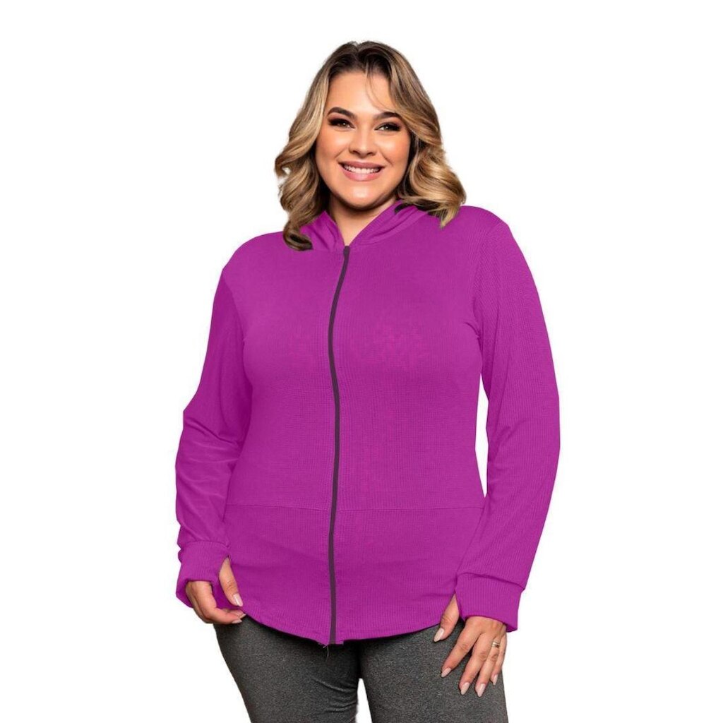 Jaqueta Bomber Plus Size Poliamida