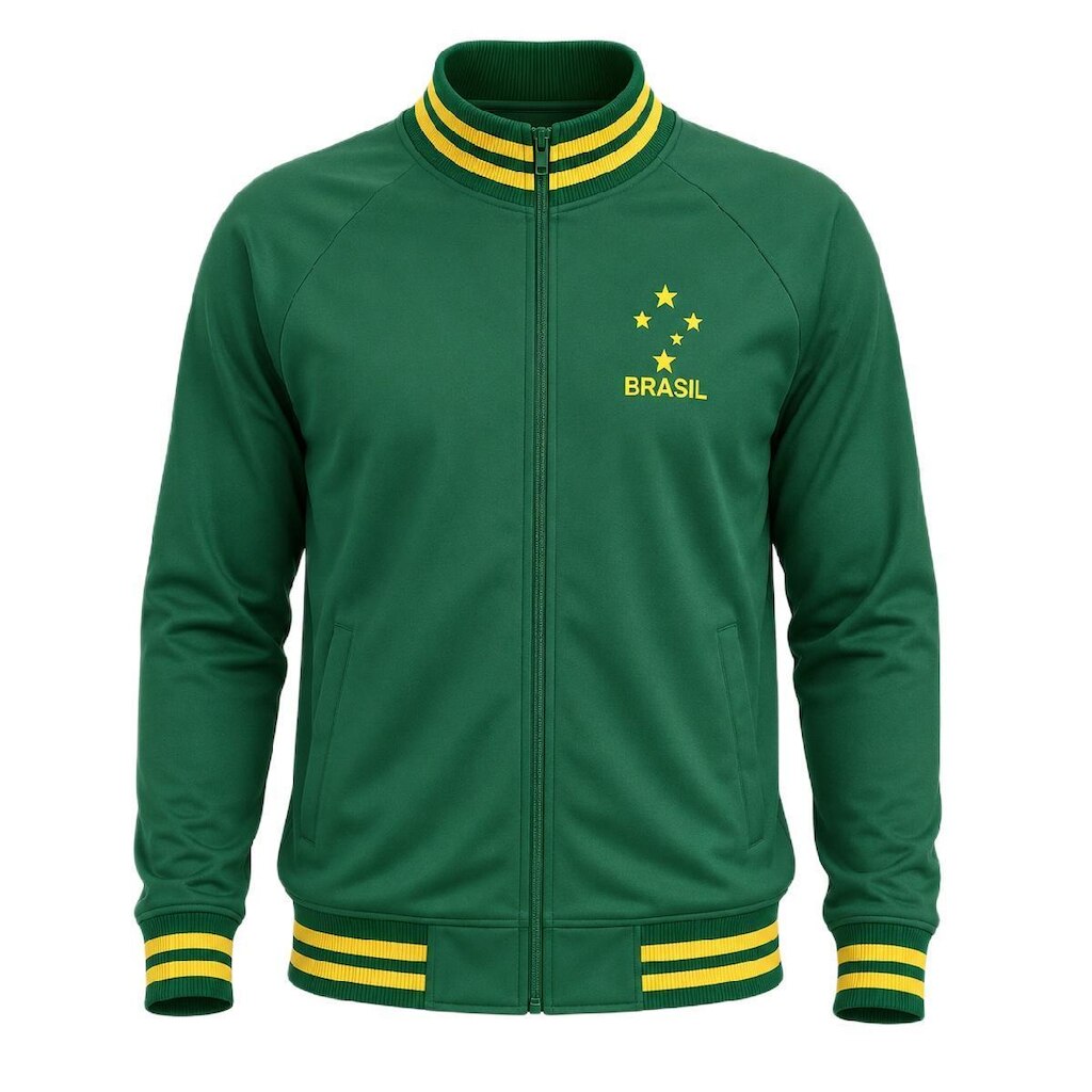 Jaqueta Brasil Olden Estrelas Bordado - Masculino