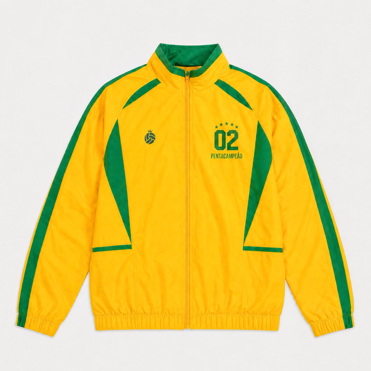 Jaqueta Brasil Retrô 2002 Amarela Masculina