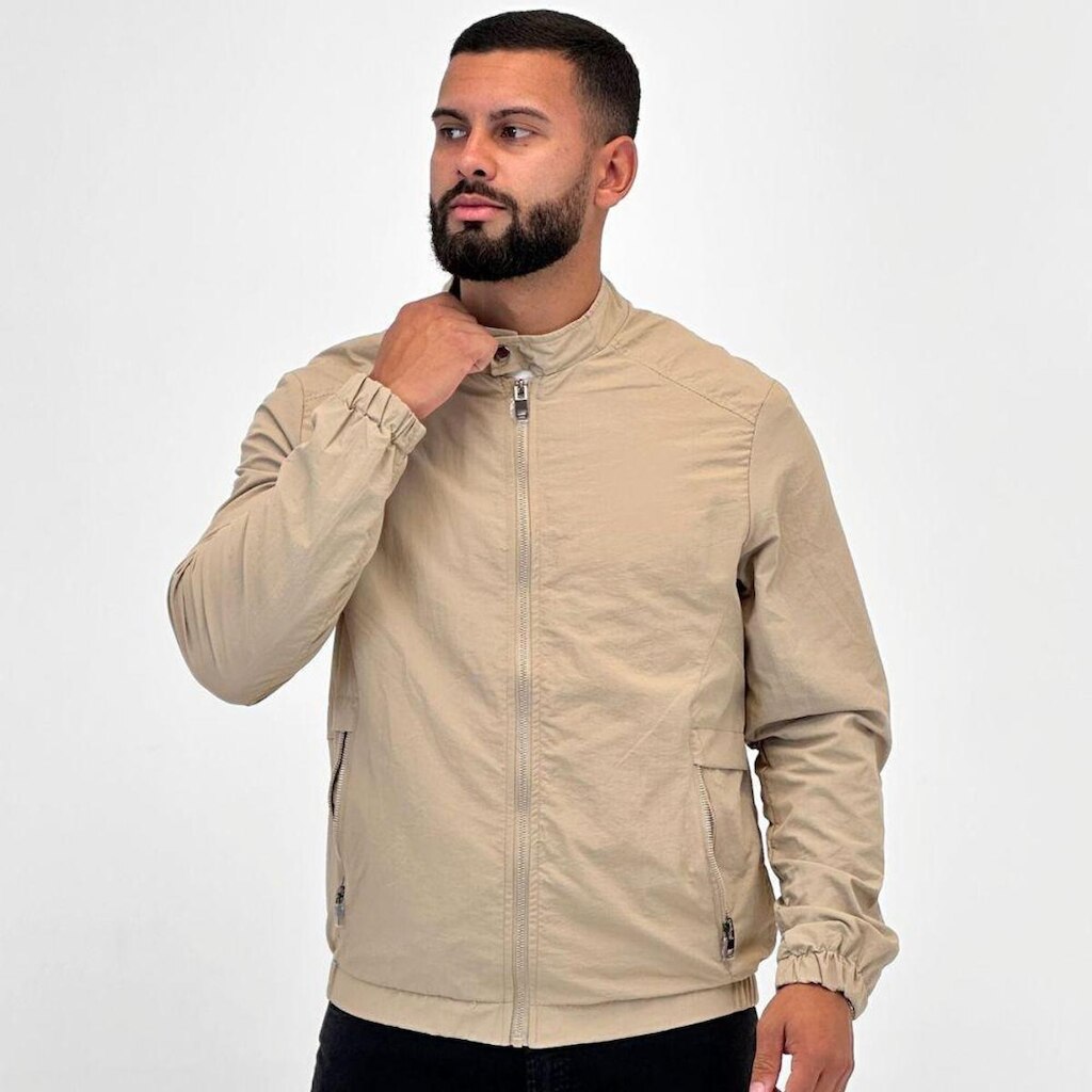 Jaqueta Broken Rules Bomber com Zíper Masculina