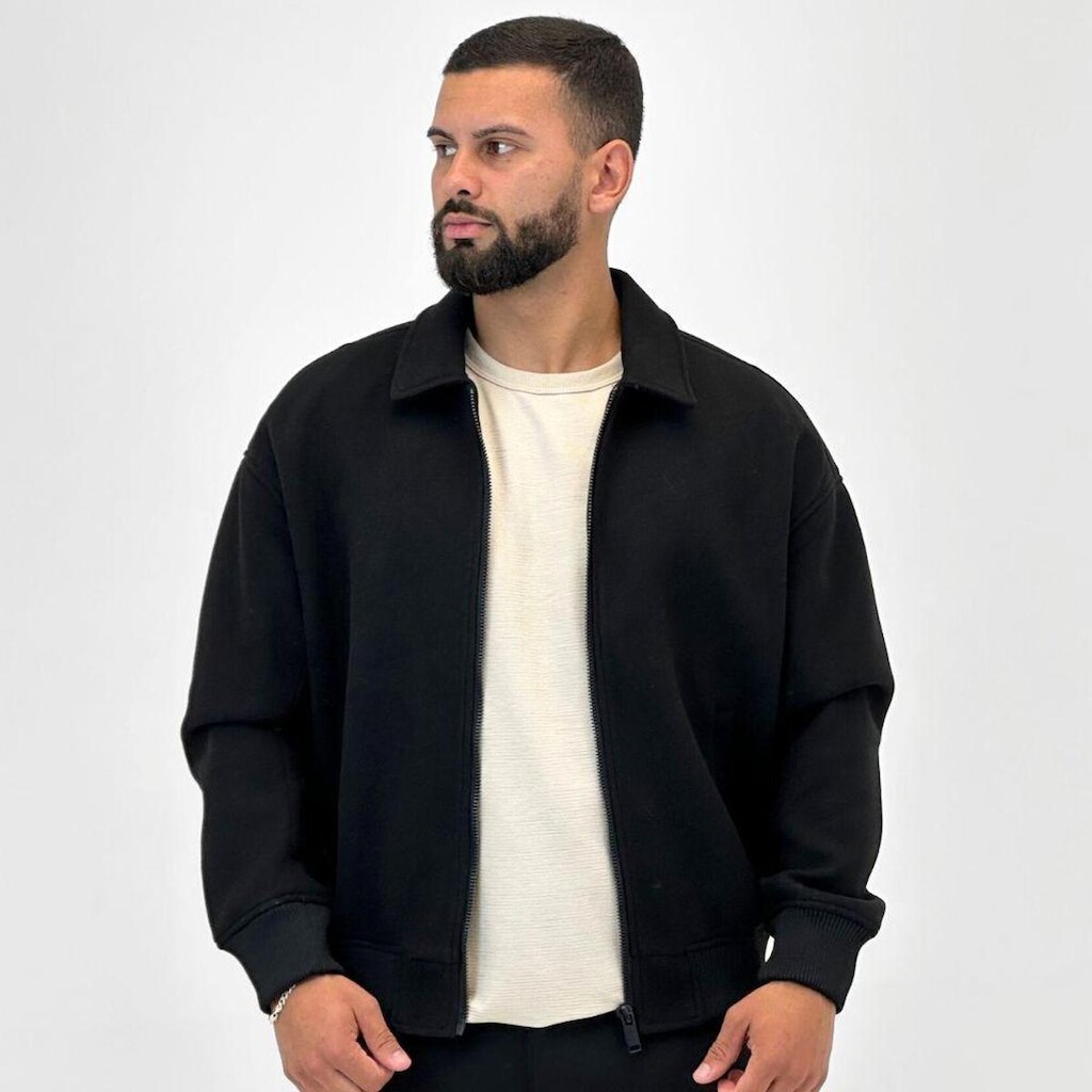 Jaqueta Broken Rules Bomber em Lã Batida Masculina