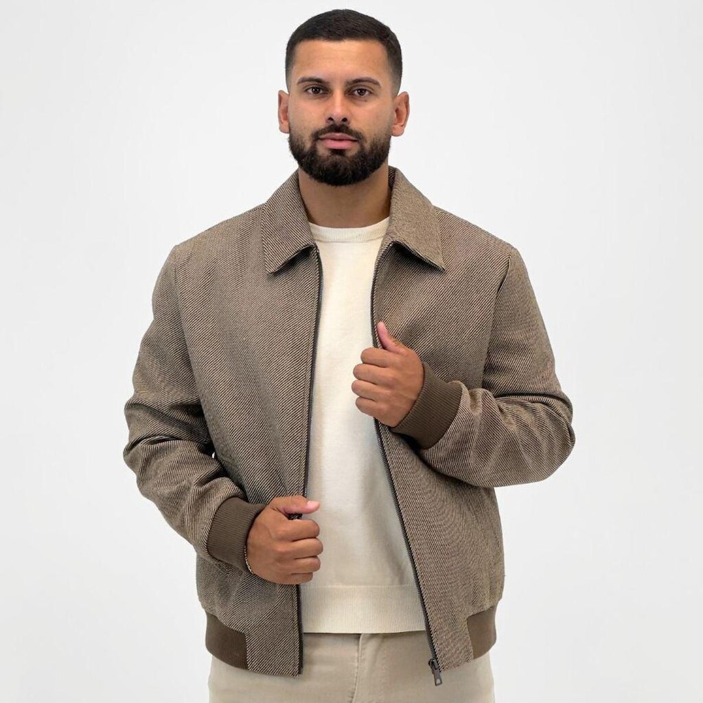 Jaqueta Broken Rules Bomber em Tecido Masculina