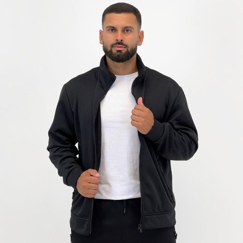 Jaqueta Broken Rules em Helanca com Zíper Masculina