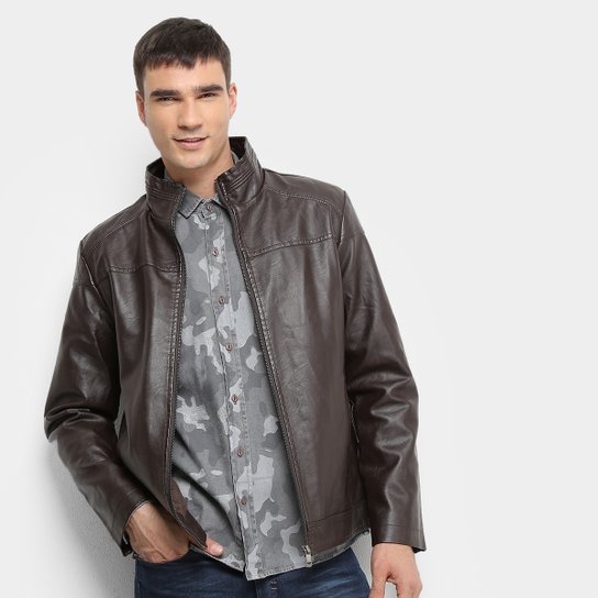 Jaqueta Broken Rules PU Masculina - Marrom é ruim? Jaqueta Broken Rules PU Masculina - Marrom é boa?