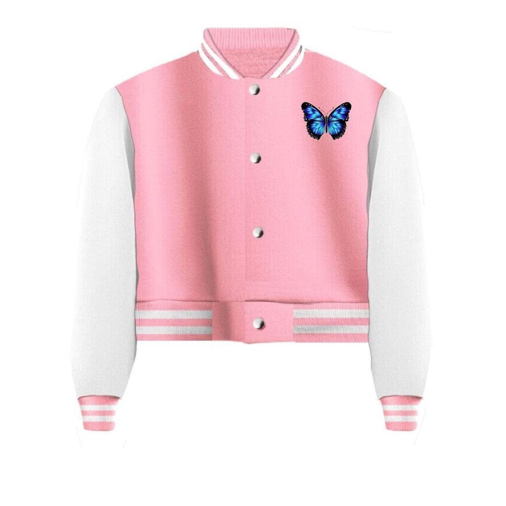 Jaqueta Calttony Cropped Borboleta Feminina