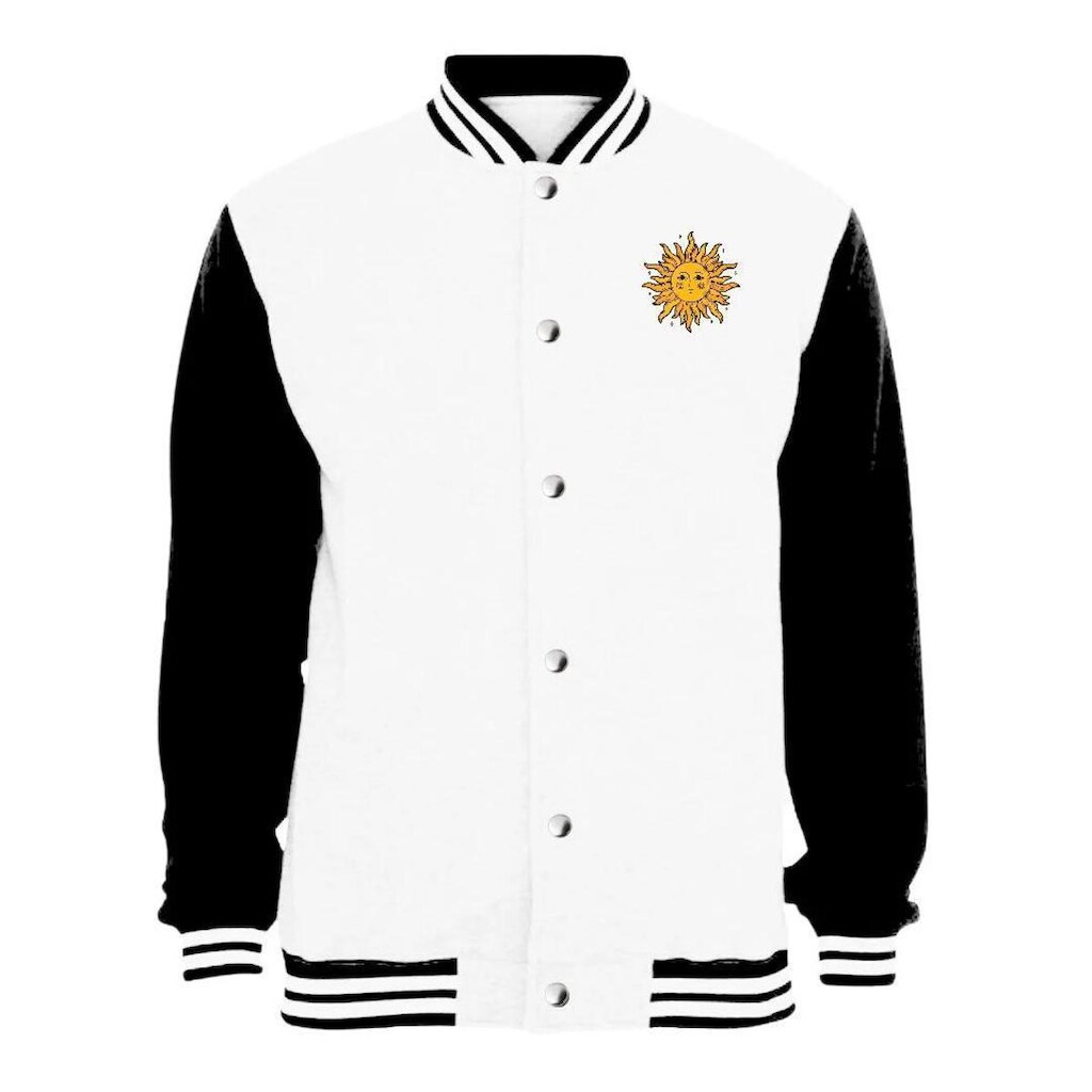 Jaqueta Calttony Moletom Sol Sem Bolso