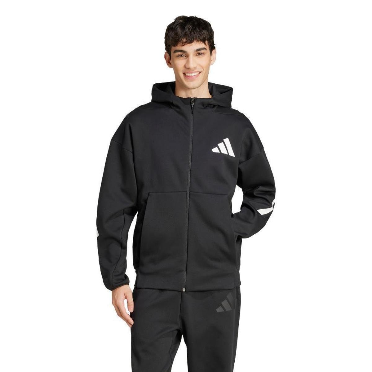 Jaqueta Capuz New adidas Z.N.E. Full-Zip - Preto | Netshoes