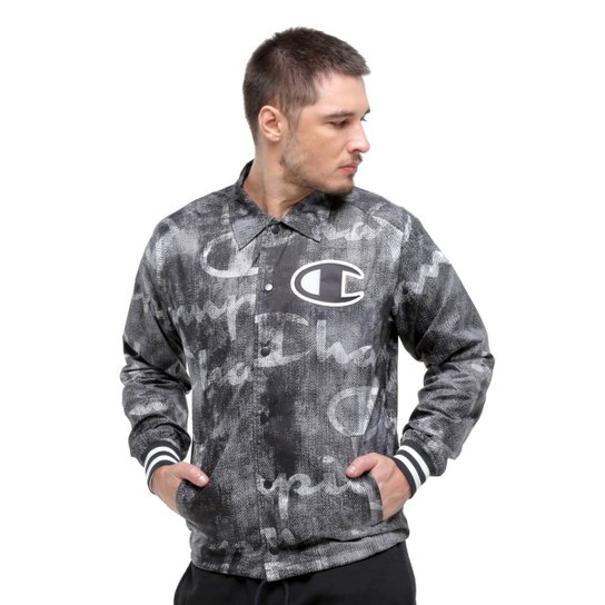 Jaqueta Champion De Satin Coaches Jacket Ribbed Cuff Preto Netshoes Jaqueta Champion De Satin Coaches Jacket Ribbed Cuff Preto Netshoes