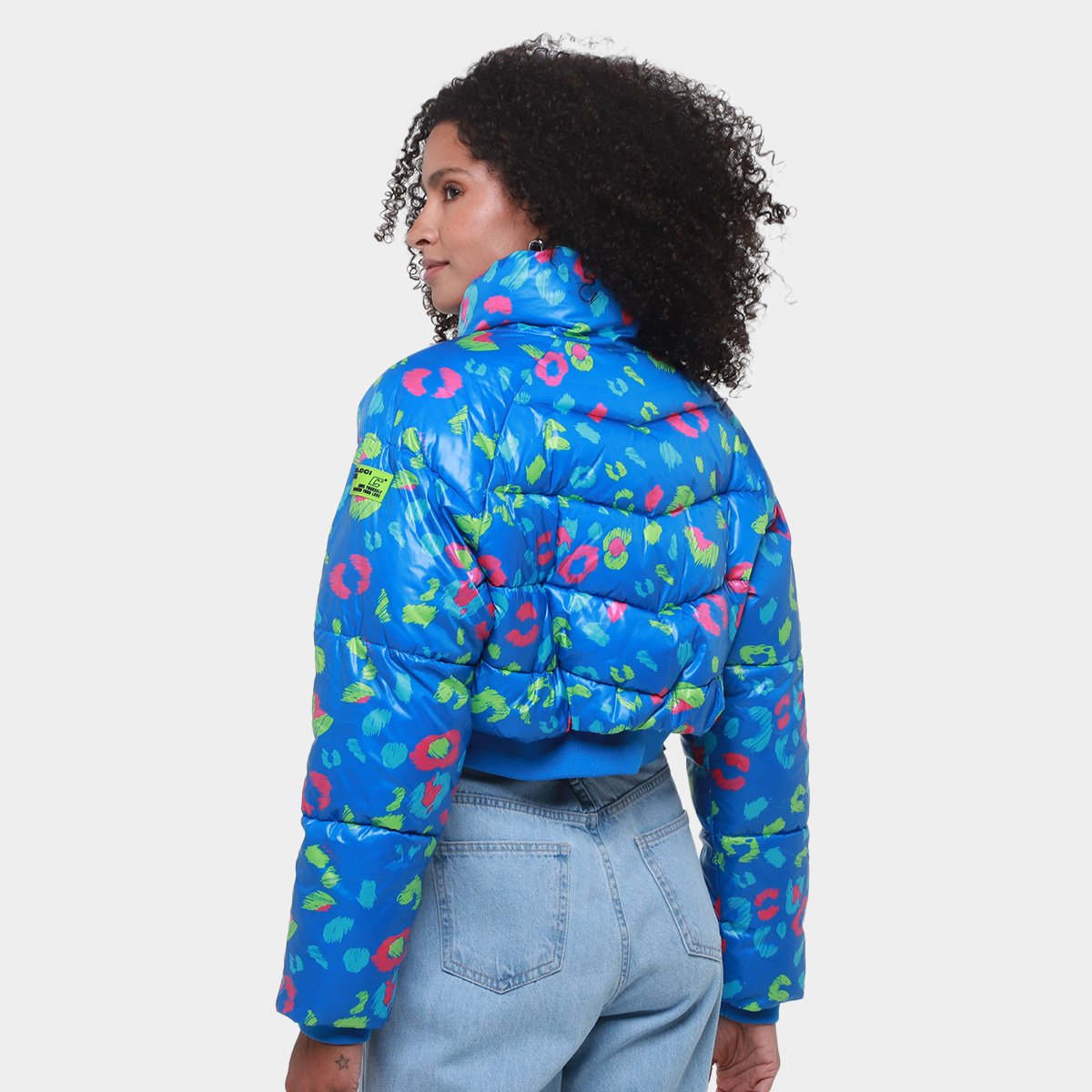 Jaqueta Colcci Puffer Estampada Feminina - 1