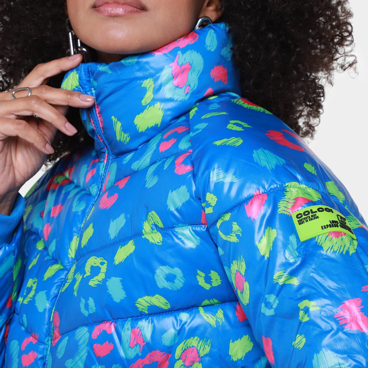 Jaqueta Colcci Puffer Estampada Feminina - 2